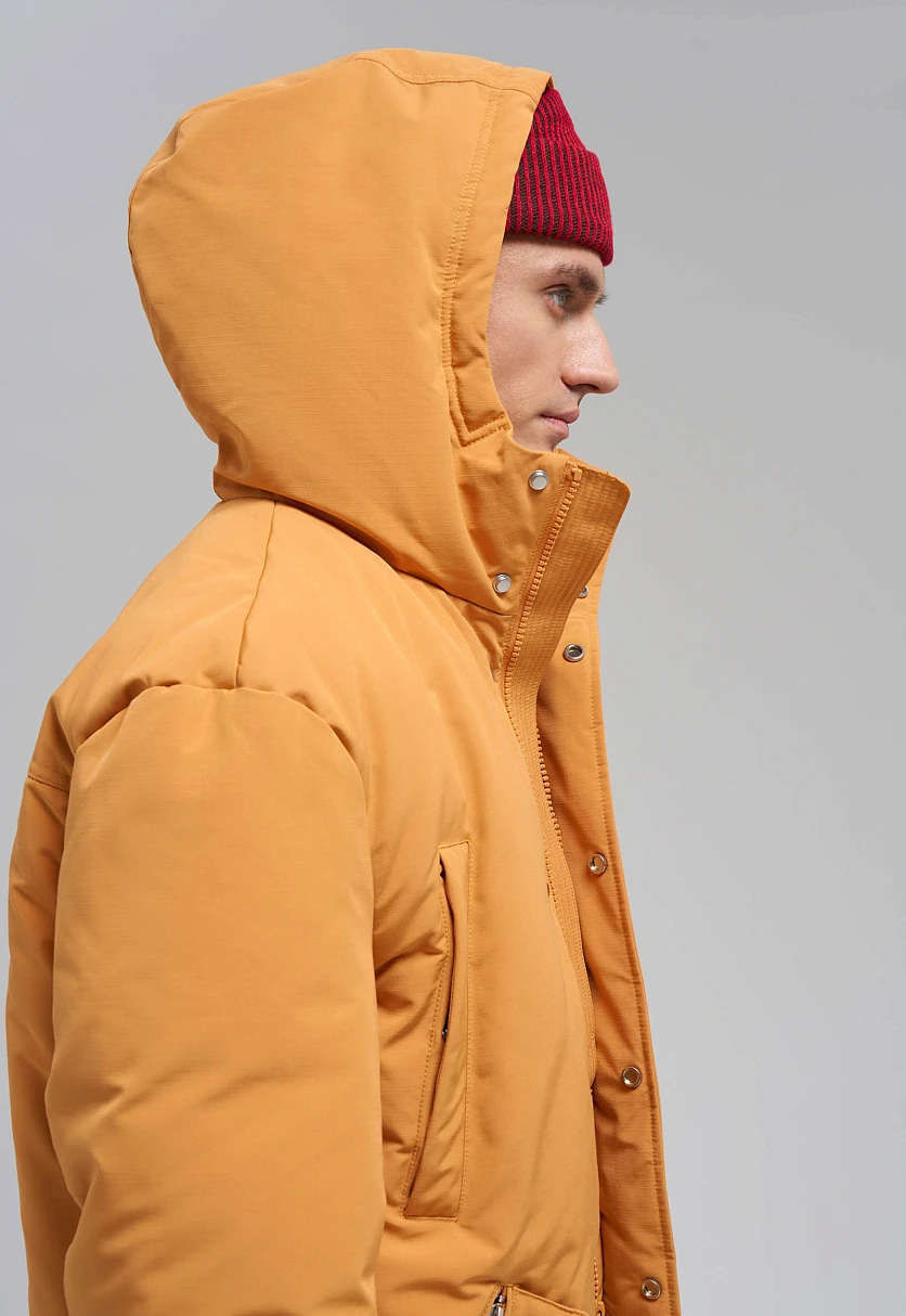 Однобортное пальто с капюшоном, Модель FAE210114, Фото №6