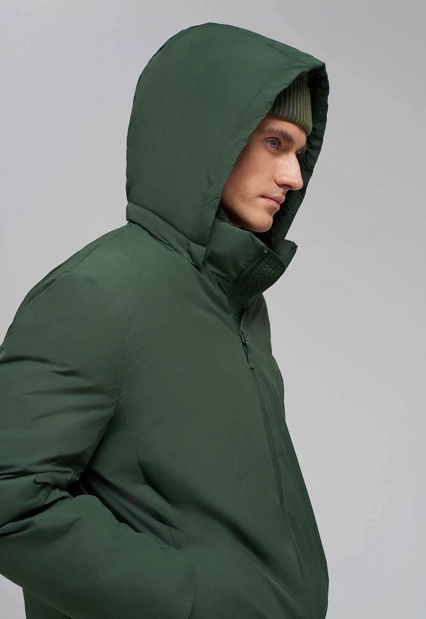 Утепленная куртка с воротником-стойкой, Модель FAE21003, Фото №6