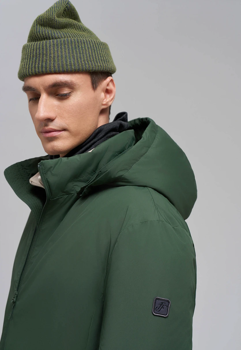 Утепленная куртка с воротником-стойкой, Модель FAE21003, Фото №7