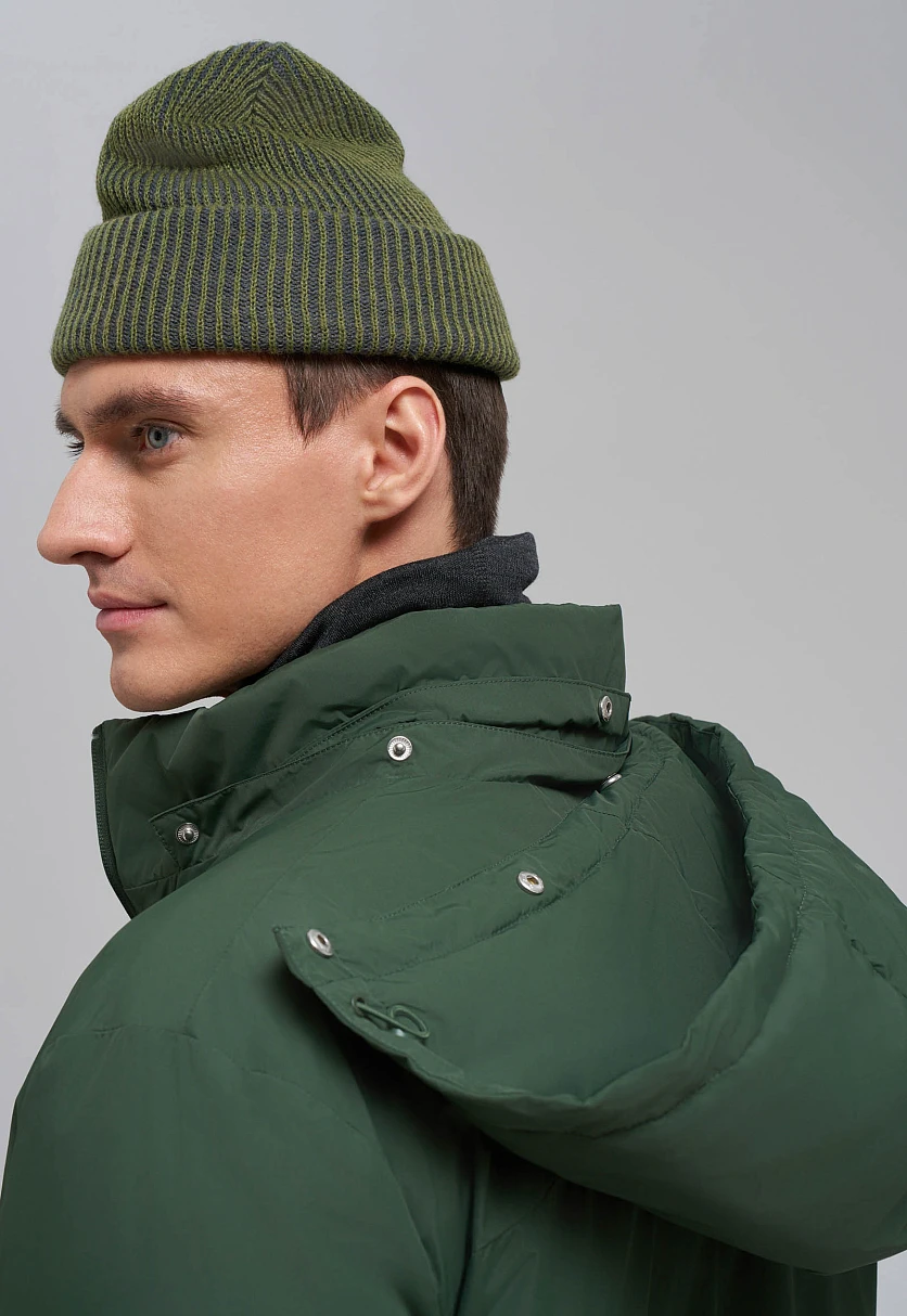 Утепленная куртка с воротником-стойкой, Модель FAE21003, Фото №5