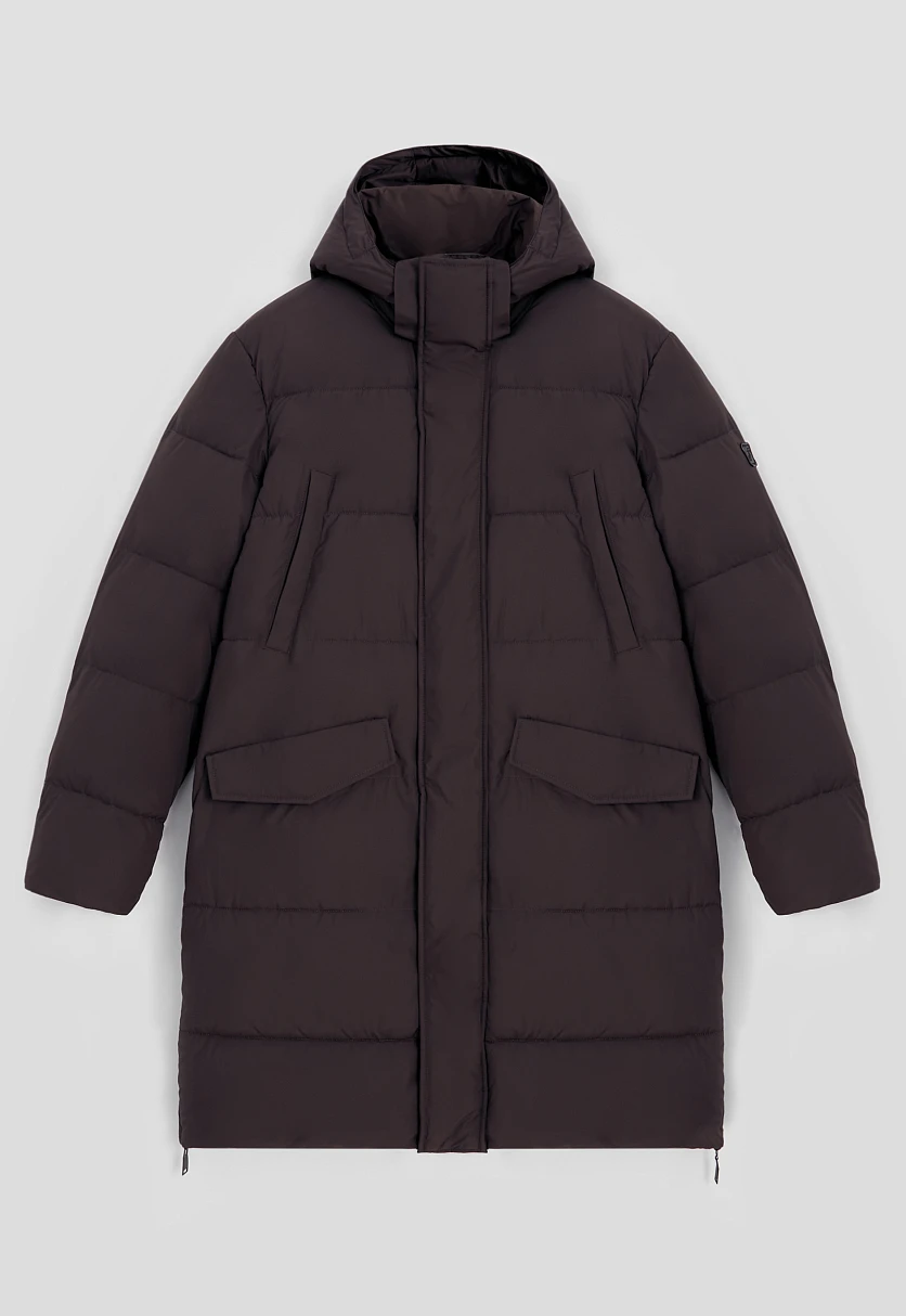 Однобортное пальто с капюшоном, Модель FAE210115, Фото №11