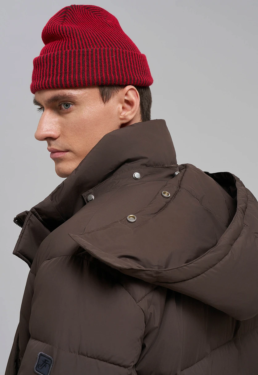 Однобортное пальто с капюшоном, Модель FAE210115, Фото №5