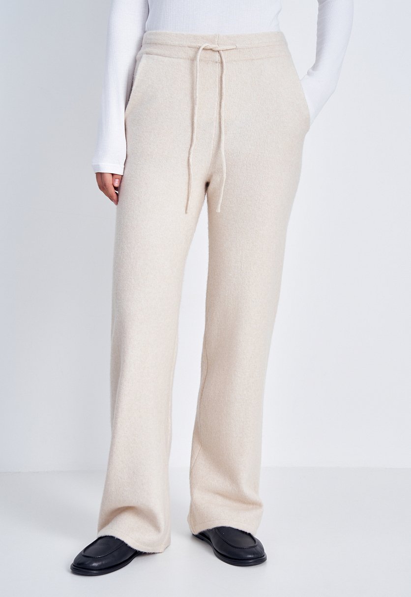 Вязаные брюки прямого силуэта