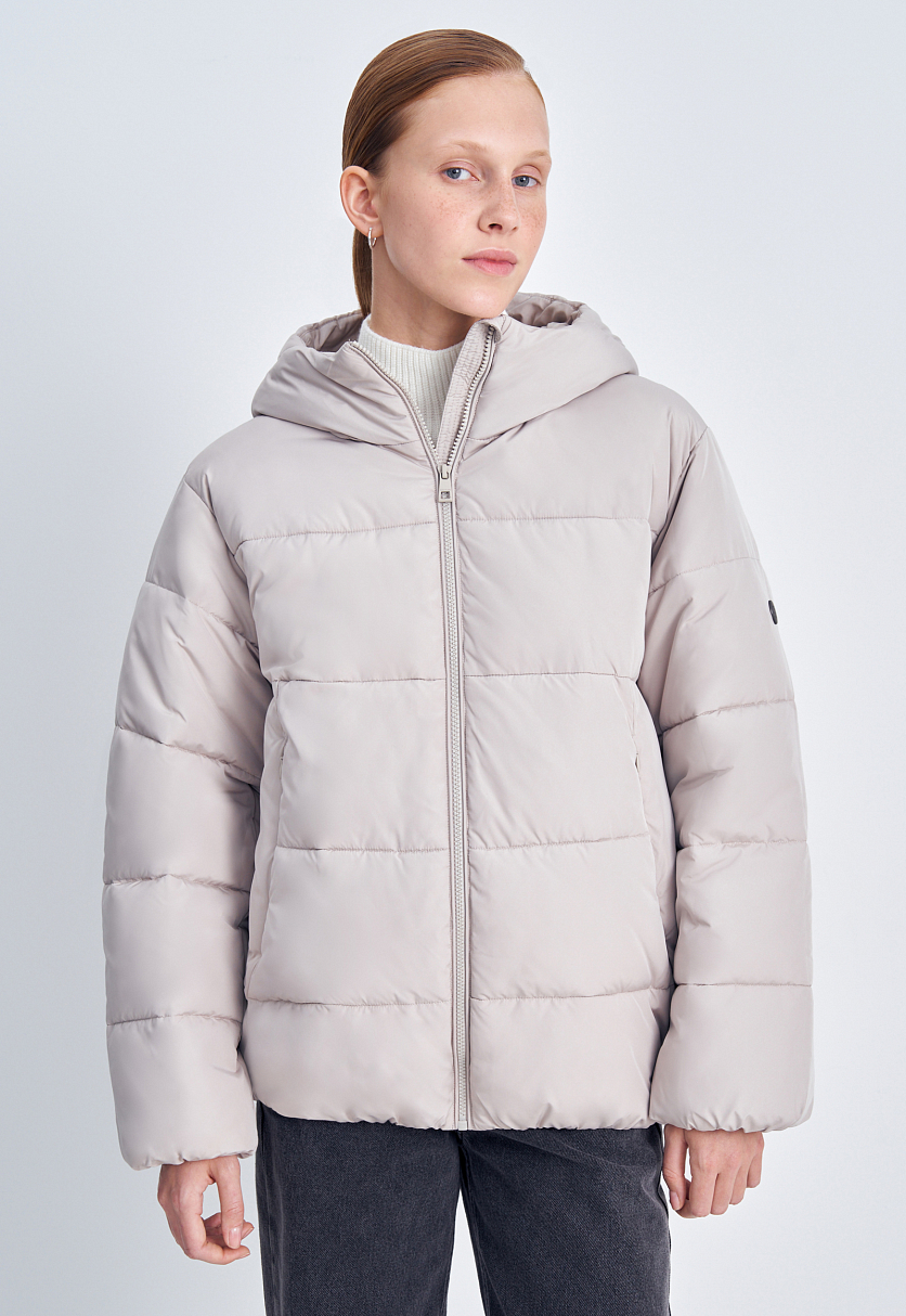 Утепленная куртка свободного силуэта Утепленная куртка свободного силуэта