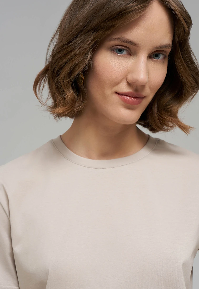 Футболка из мерсеризованного хлопка, Модель FAE110178, Фото №5