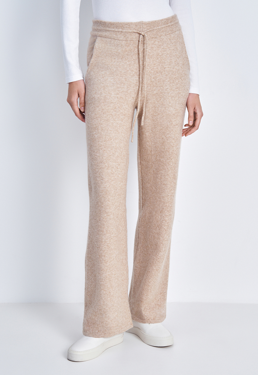 Вязаные брюки прямого силуэта Вязаные брюки прямого силуэта