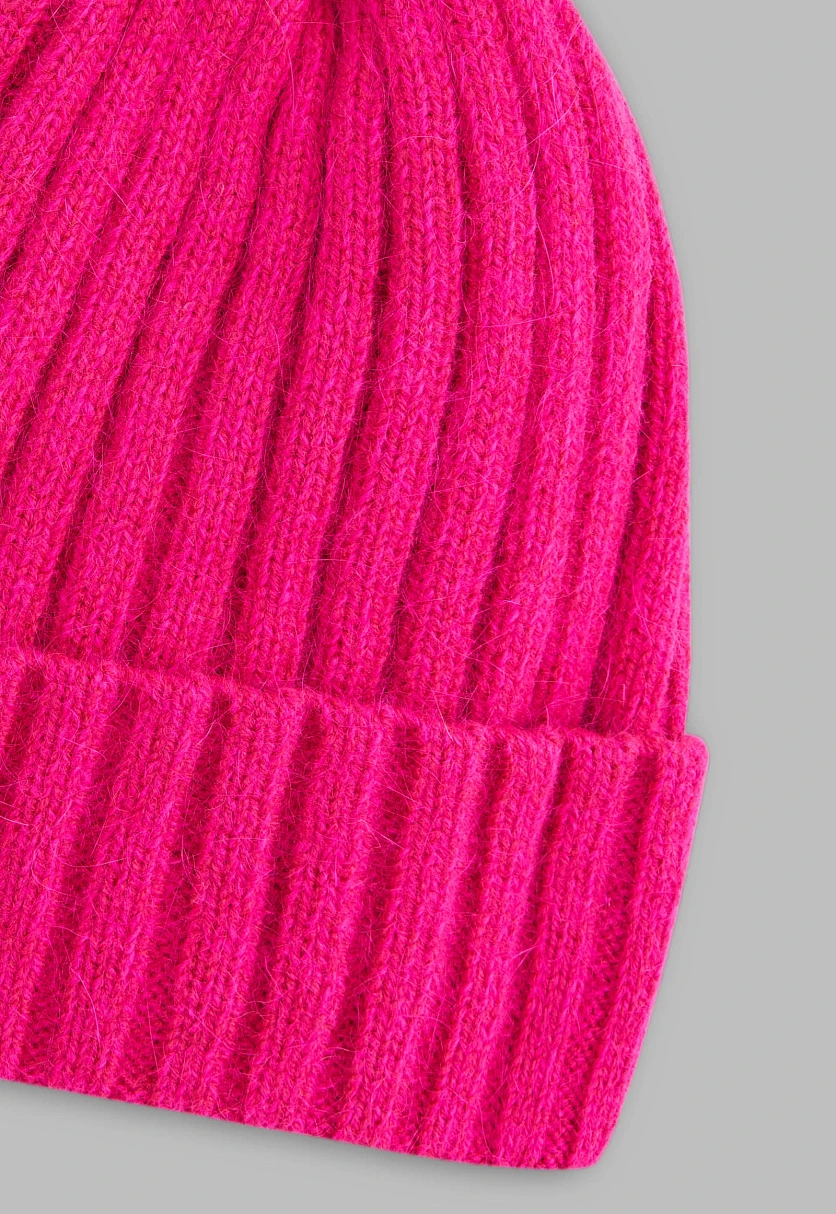 Шапка из овечьей и ангорской шерсти, Модель FAE111122, Фото №4