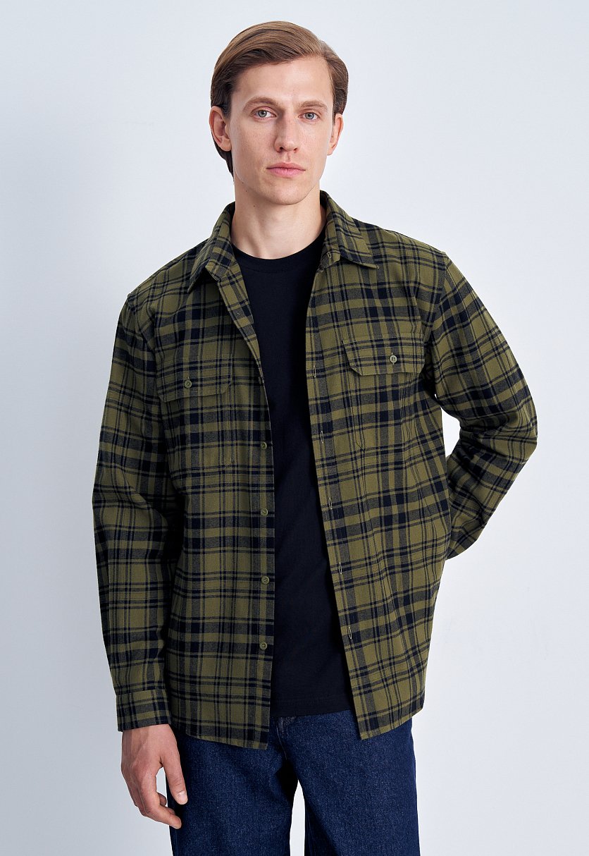 Рубашка из хлопка в клетку