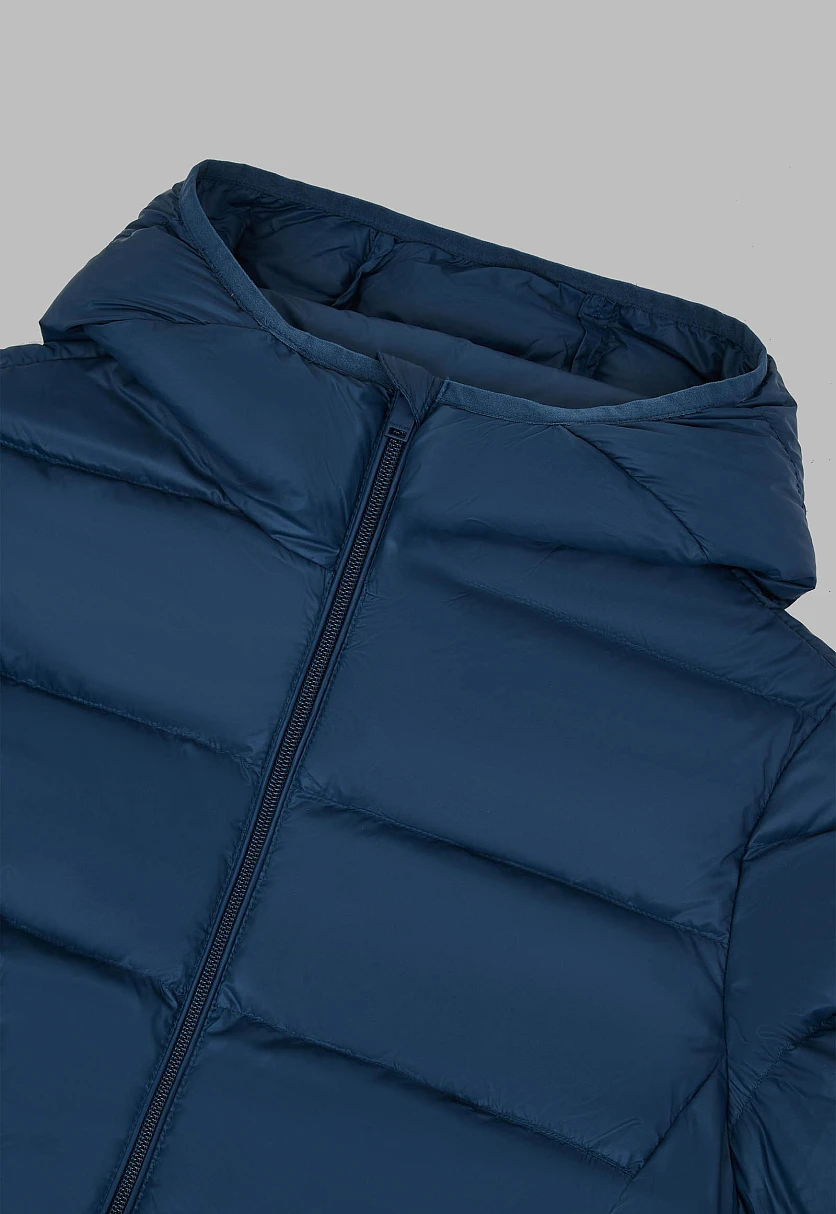 Стеганый пуховик с натуральным пухом, Модель FAF11041, Фото №5