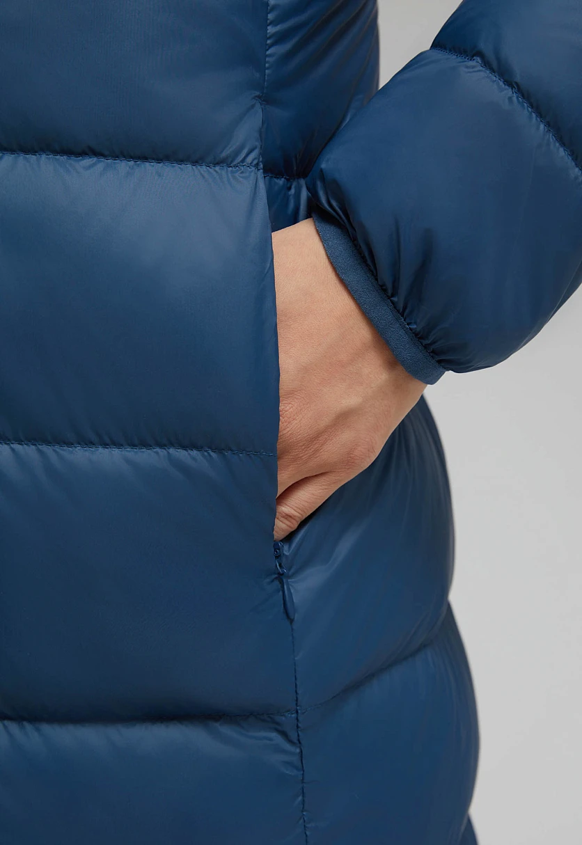 Стеганый пуховик с натуральным пухом, Модель FAF11041, Фото №6