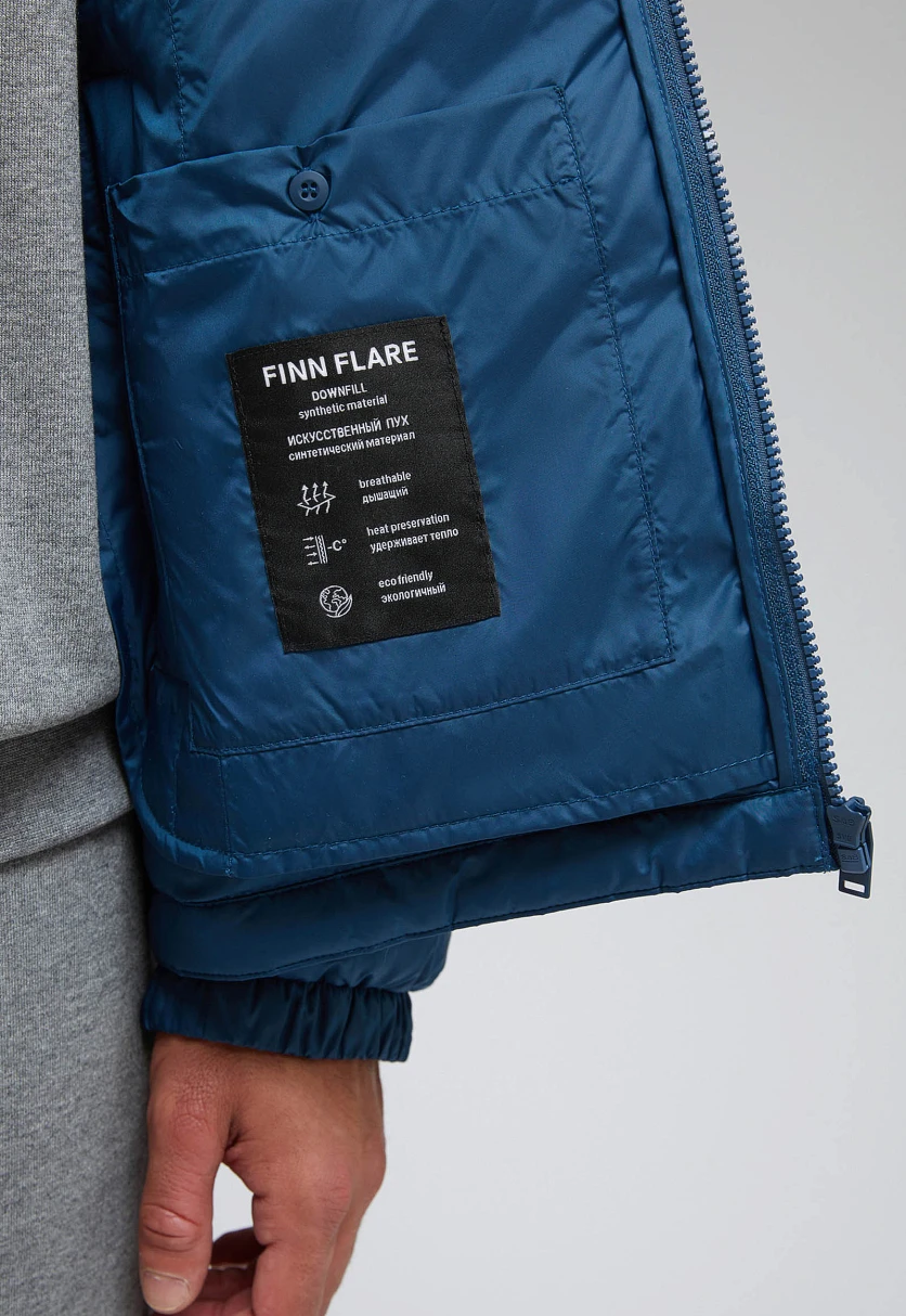 Утепленная куртка с капюшоном, Модель FAF21016, Фото №11