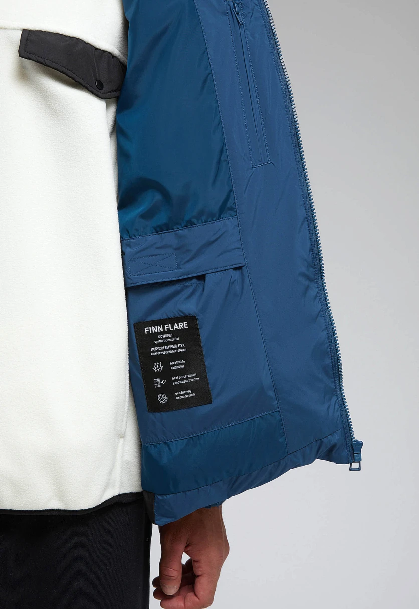 Утепленная куртка с капюшоном, Модель FAF21085, Фото №8