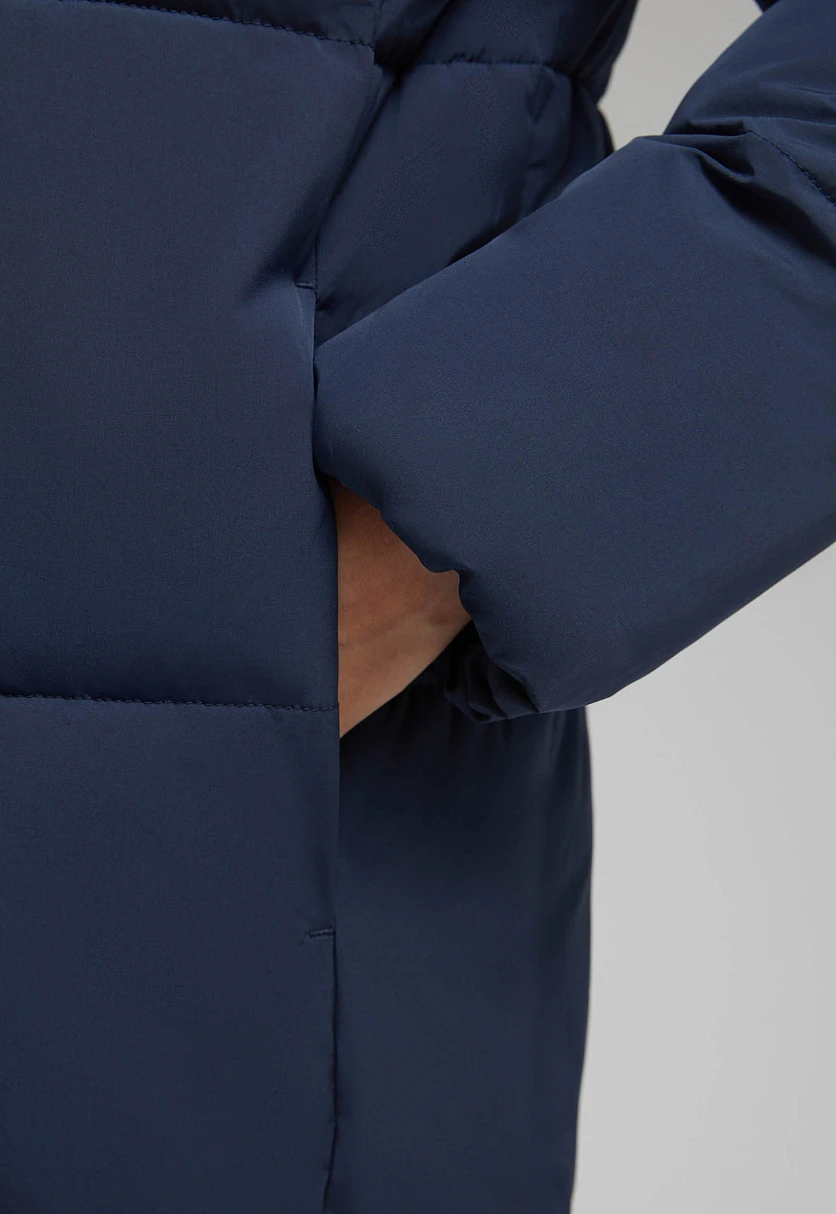 Утепленное пальто с капюшоном, Модель FAF11011, Фото №7