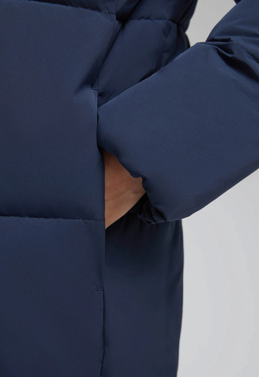 Утепленное пальто с капюшоном, Модель FAF11011, Фото №5