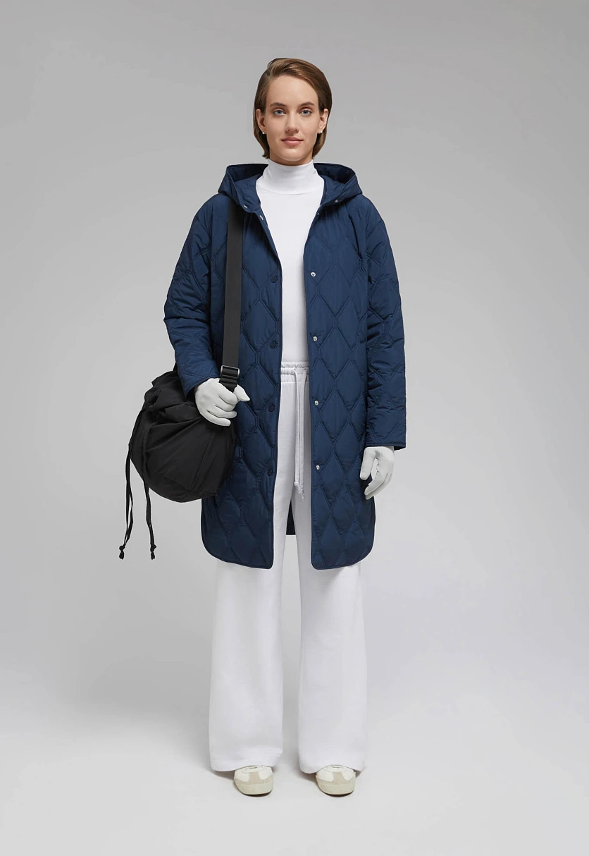 Утепленное пальто с капюшоном, Модель FAF110136, Фото №1