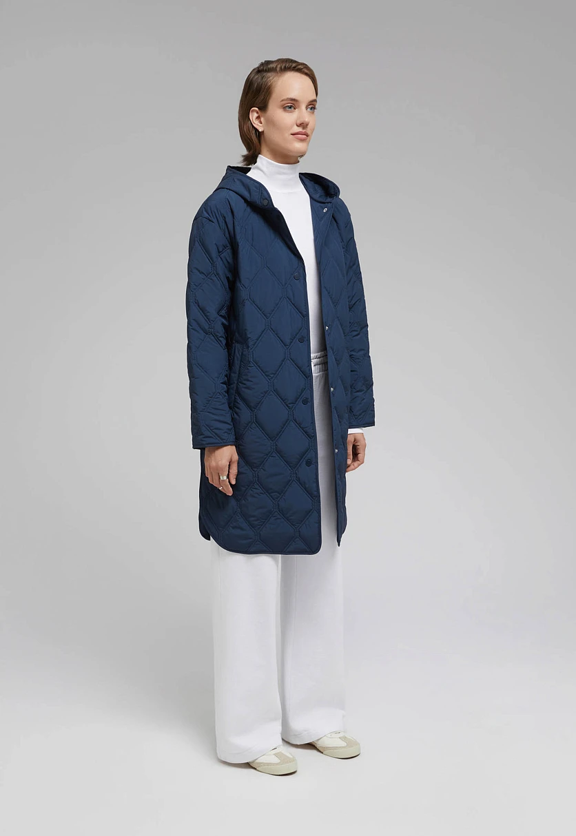 Утепленное пальто с капюшоном, Модель FAF110136, Фото №3