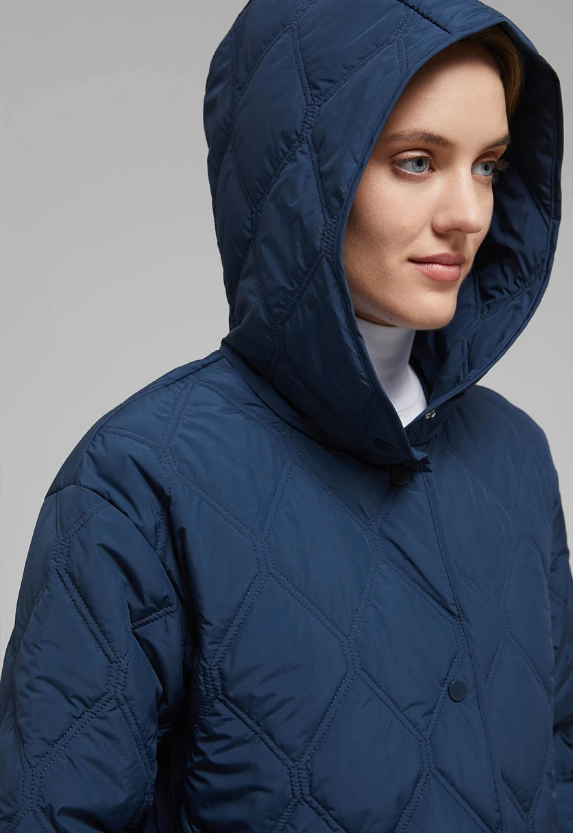 Утепленное пальто с капюшоном, Модель FAF110136, Фото №8