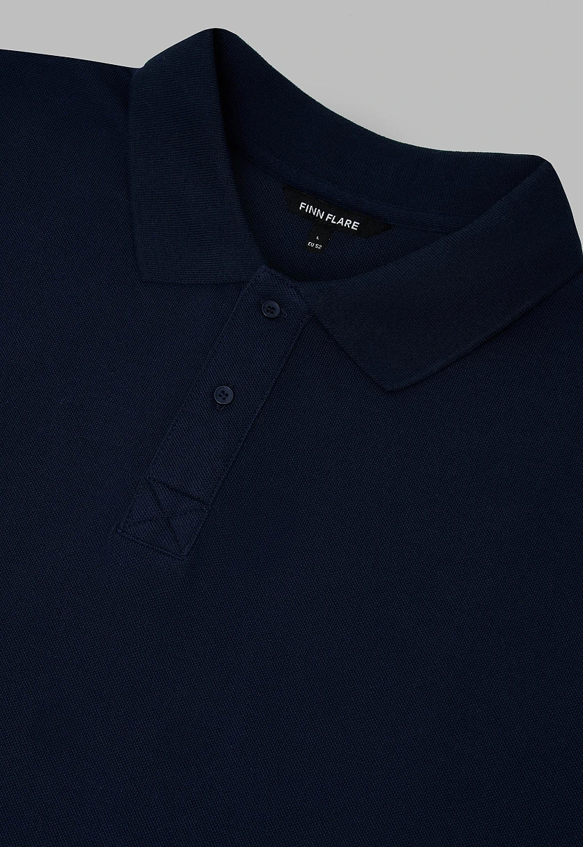 Поло из хлопка пике с коротким рукавом, Модель FAF21076, Фото №5