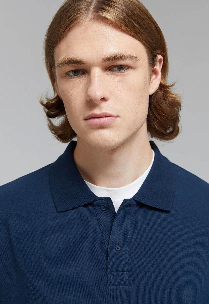 Поло из хлопка пике с длинным рукавом, Модель FAF21077, Фото №5