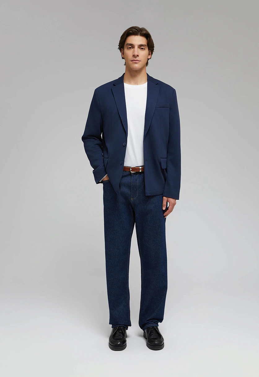 Однобортный пиджак с хлопком, Модель FAF21097, Фото №1