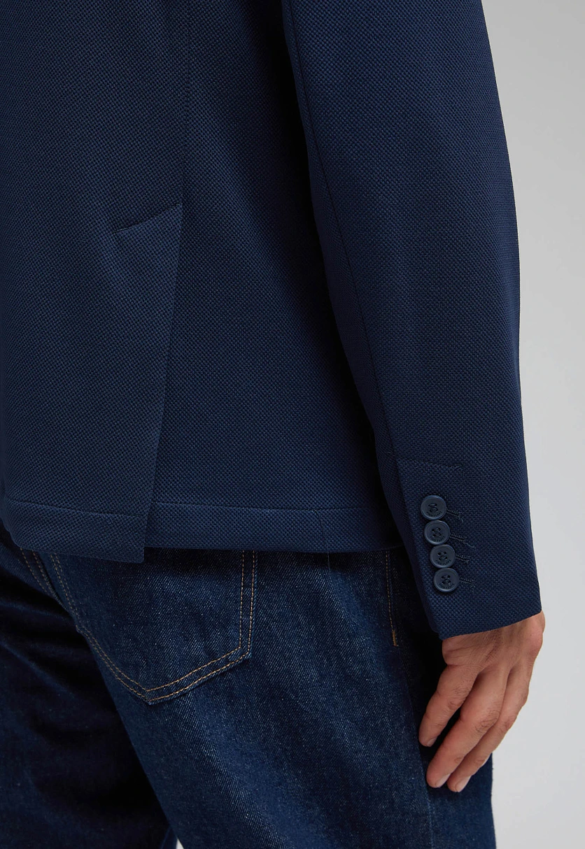 Однобортный пиджак с хлопком, Модель FAF21097, Фото №4