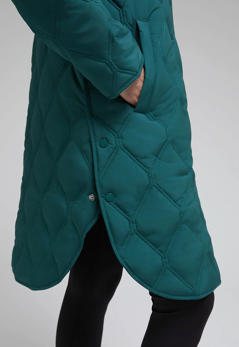 Утепленное пальто с капюшоном, Модель FAF110136, Фото №5