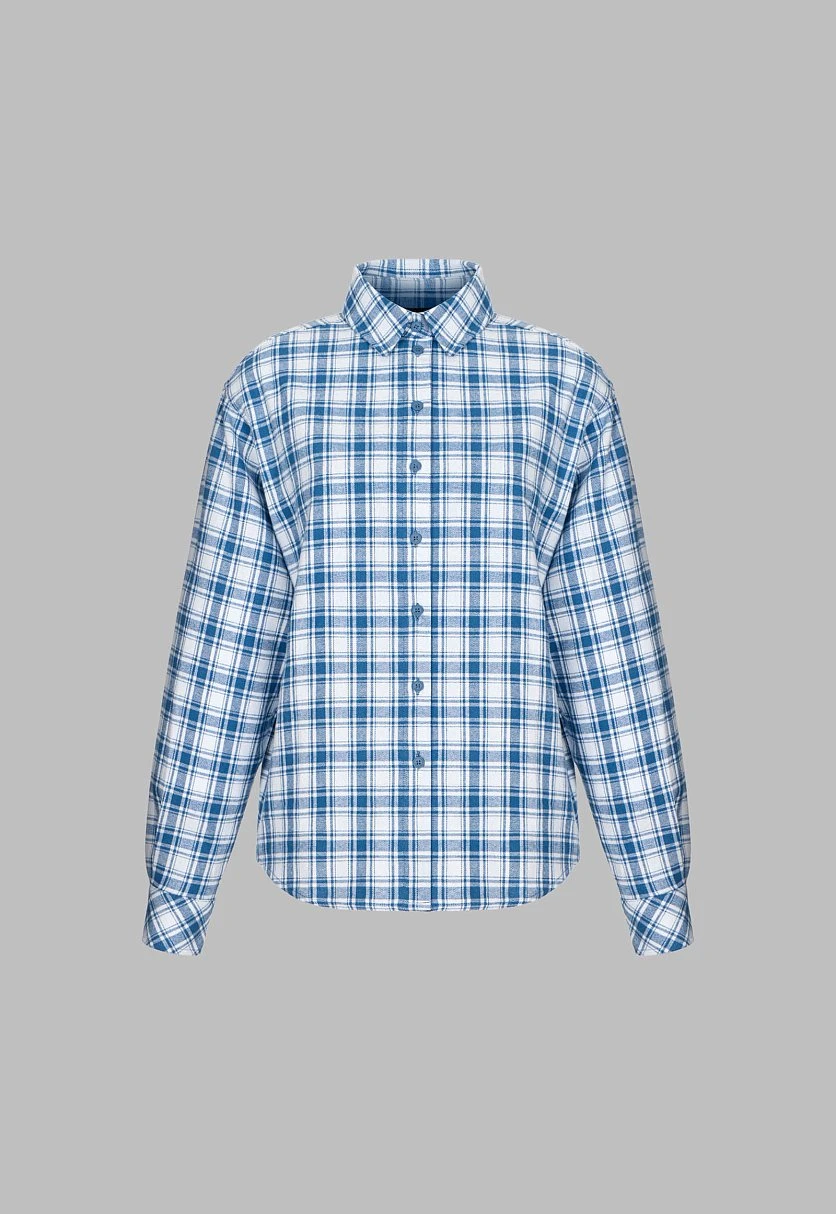 Рубашка из 100% хлопка в клетку, Модель FAE110190, Фото №2