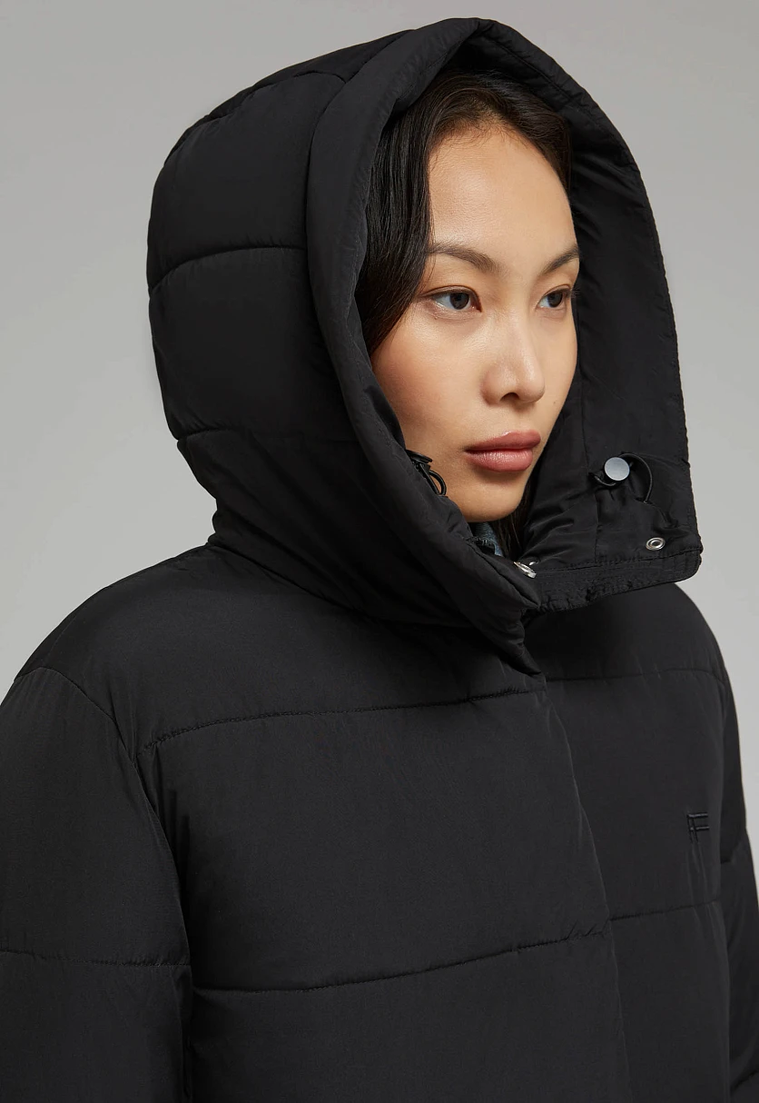 Утепленное пальто с капюшоном, Модель FAF11007, Фото №9