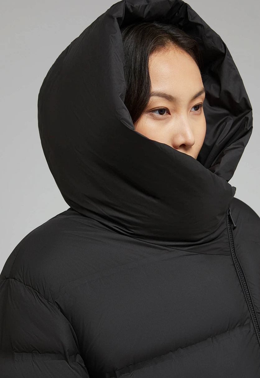 Стеганый пуховик с натуральным пухом, Модель FAF11009, Фото №9