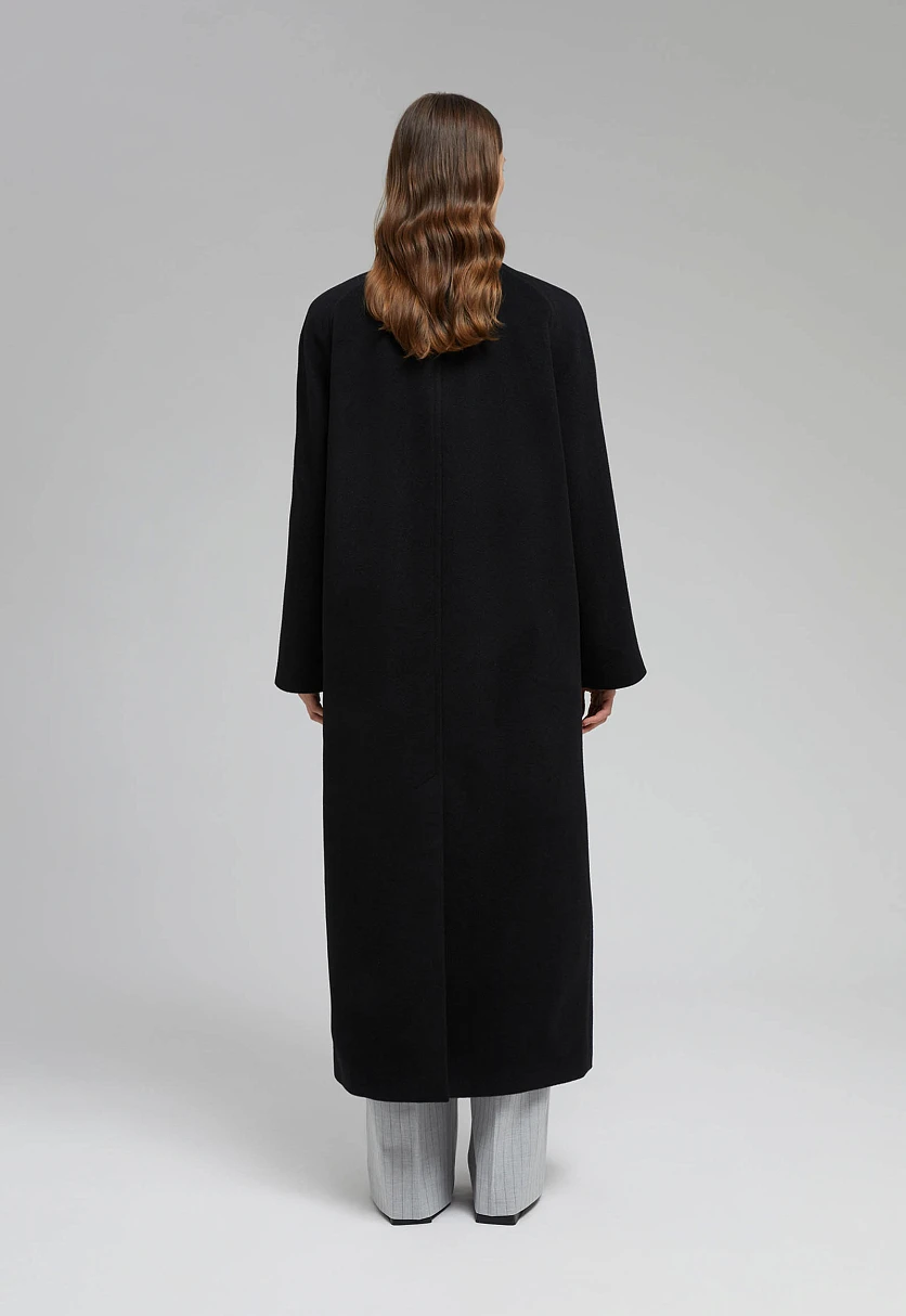 Пальто из шерсти и шелка, Модель FAF110147, Фото №5