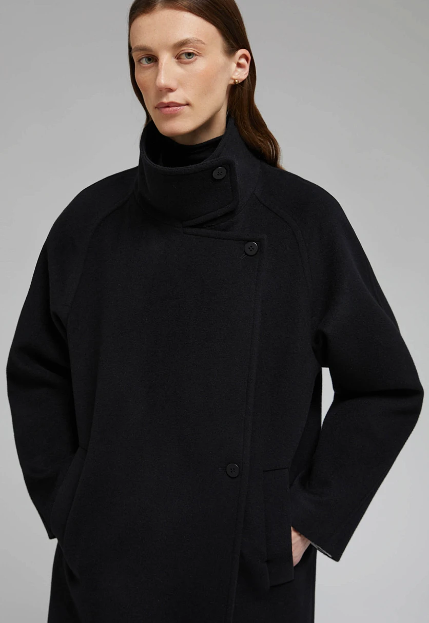 Пальто из шерсти и шелка, Модель FAF110147, Фото №7