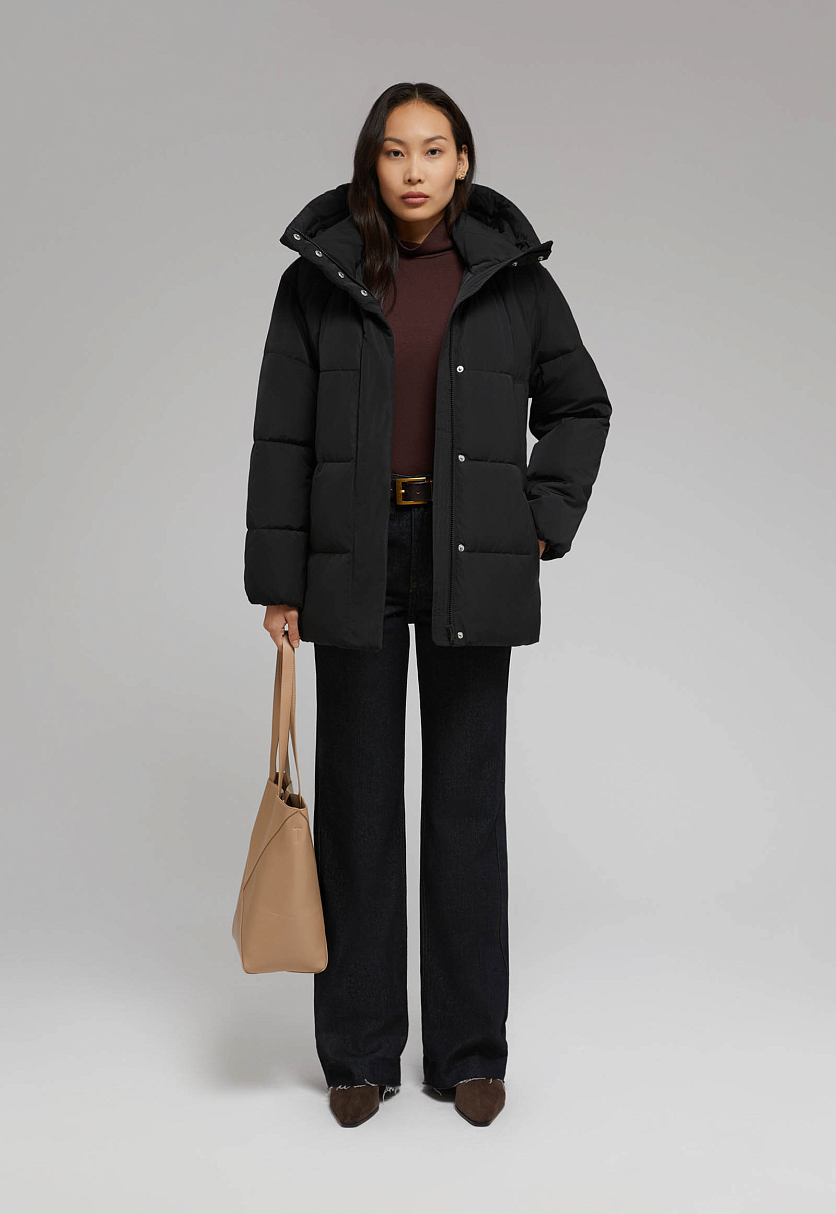 Утепленная куртка с капюшоном