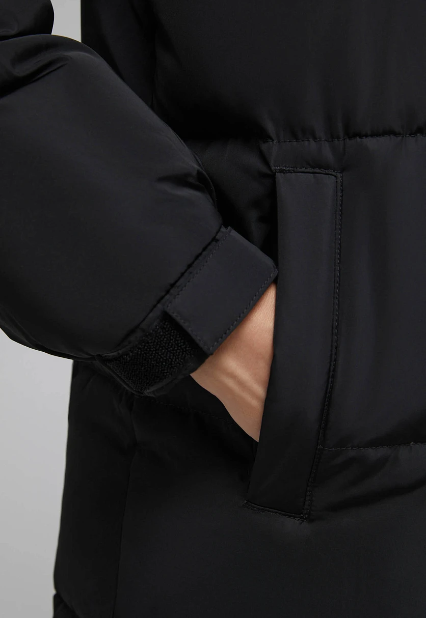 Длинный пуховик с натуральным пухом, Модель FAF11045, Фото №7