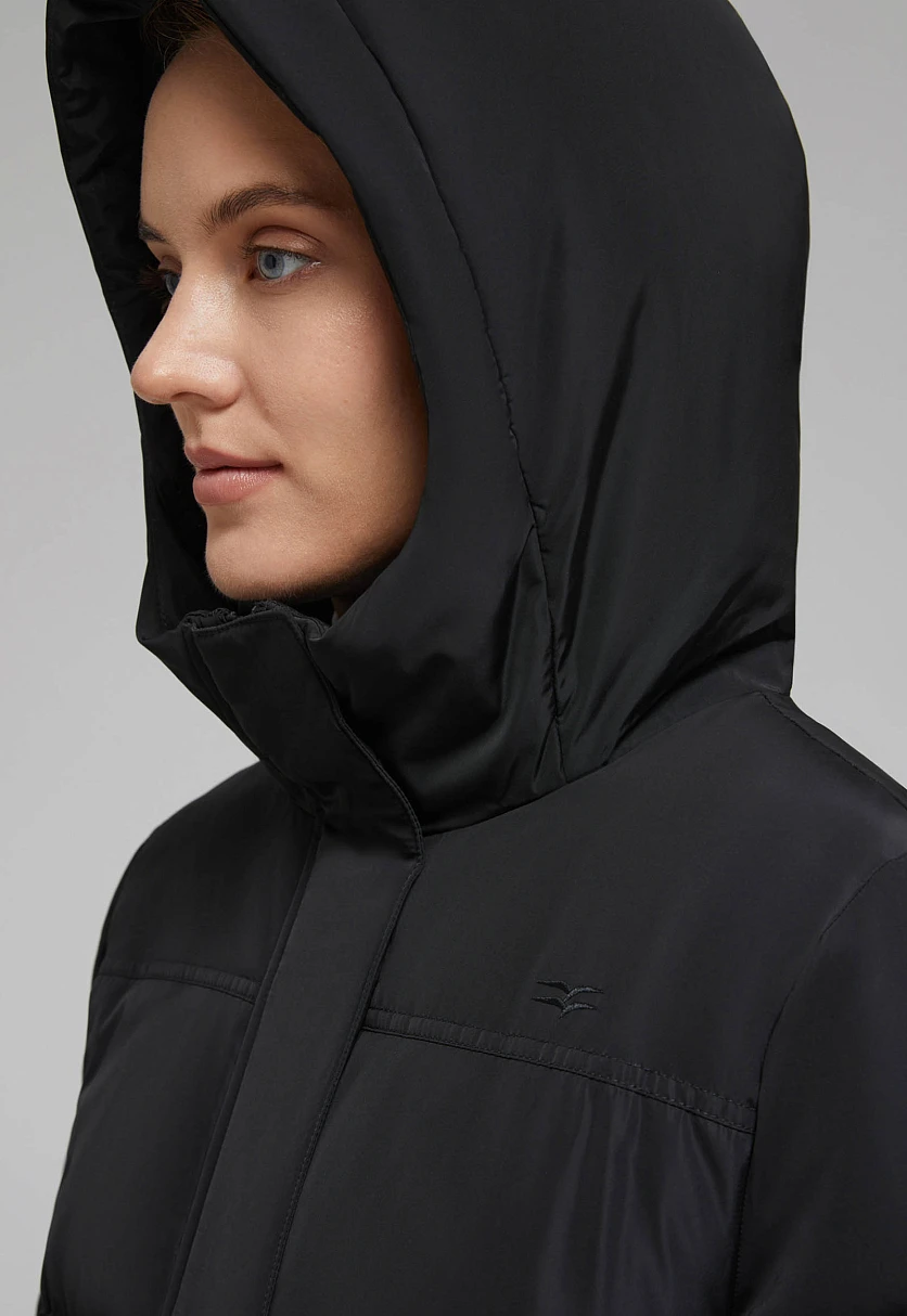 Длинный пуховик с натуральным пухом, Модель FAF11045, Фото №10