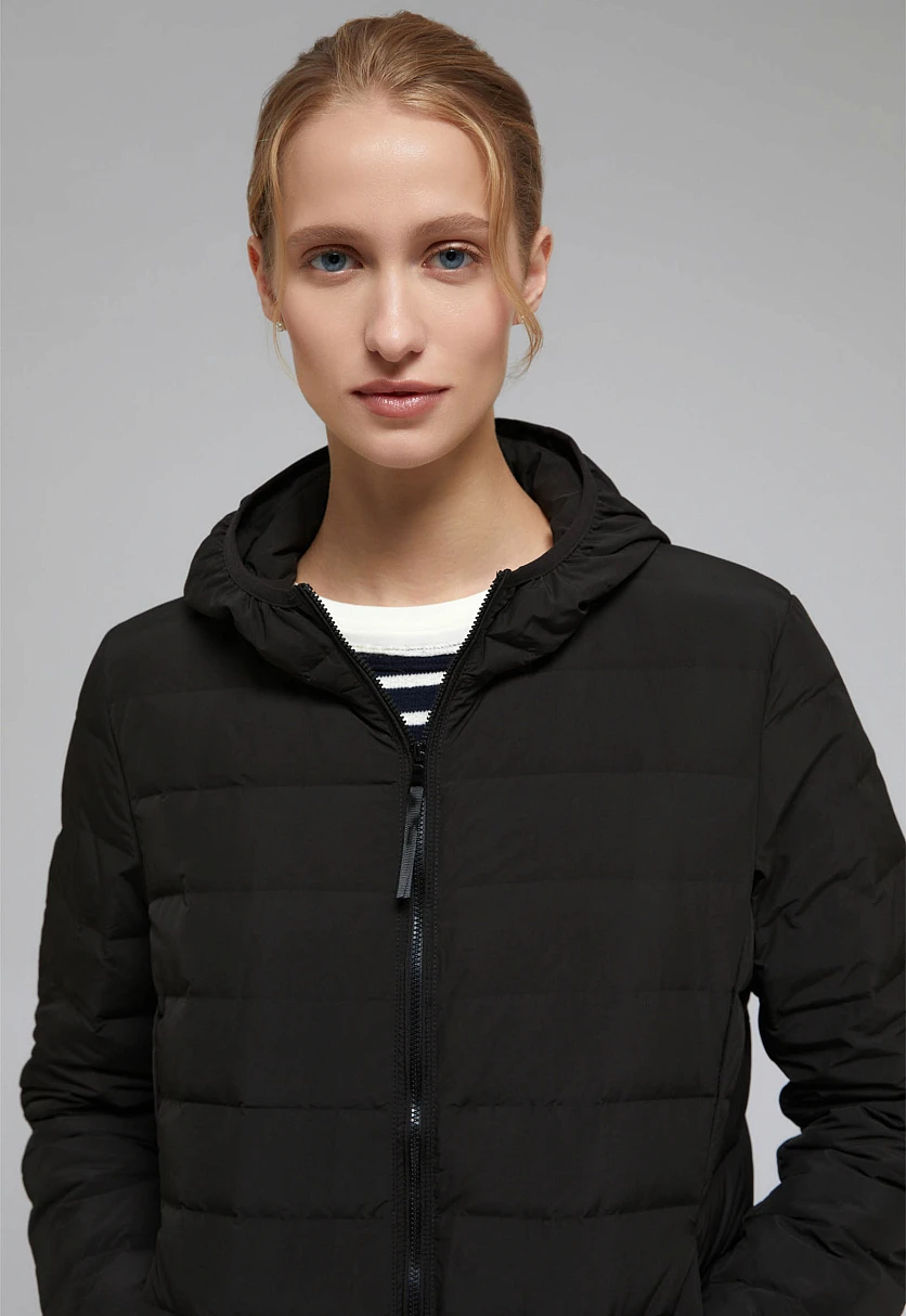 Стеганый пуховик с натуральным пухом, Модель FAF12001, Фото №6