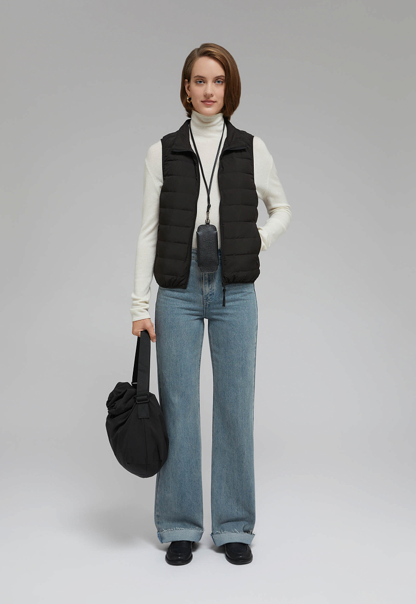 Пуховый жилет с натуральным пухом