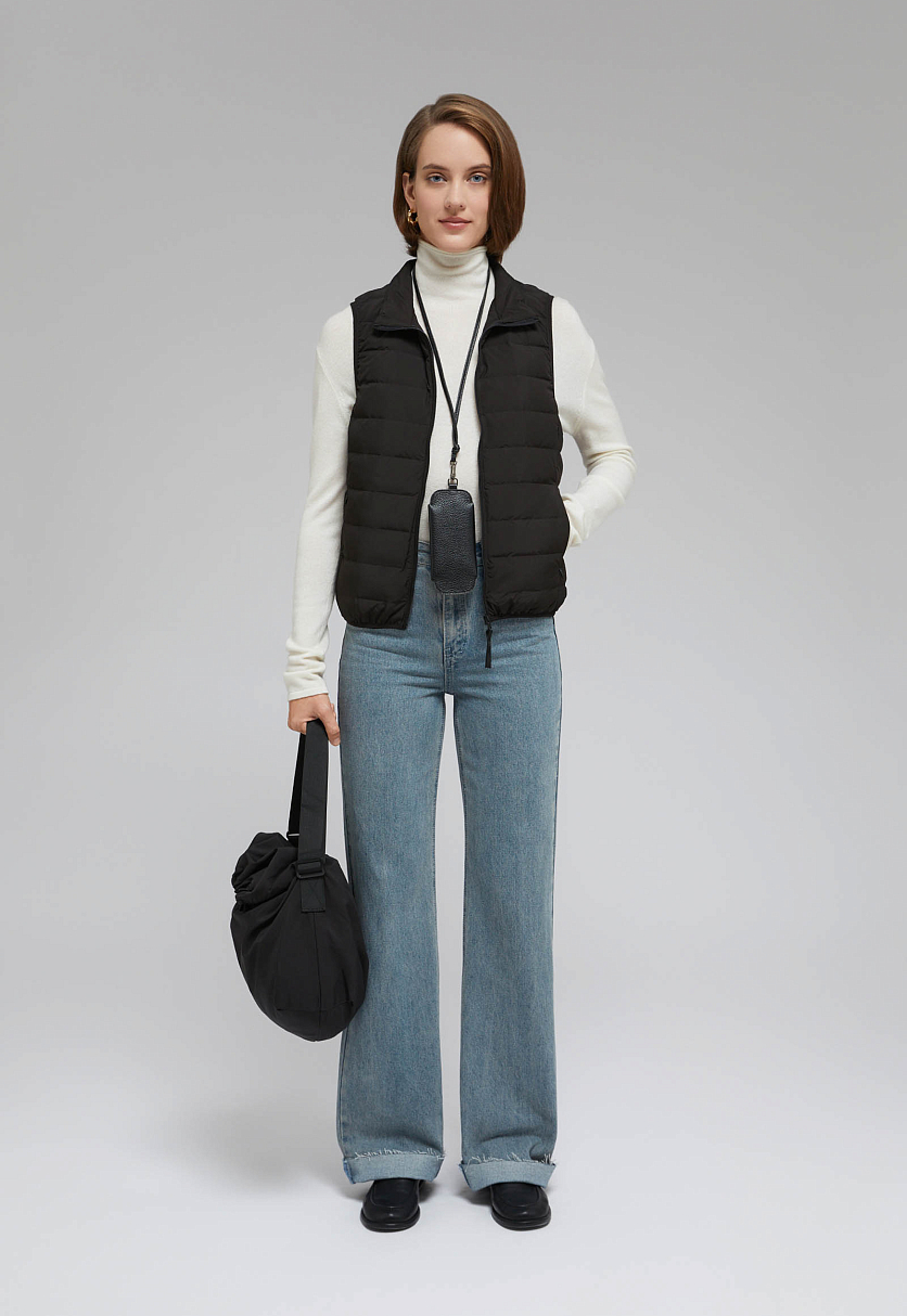 Пуховый жилет с натуральным пухом