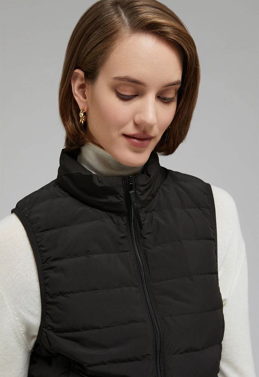 Пуховый жилет с натуральным пухом, Модель FAF12002, Фото №5