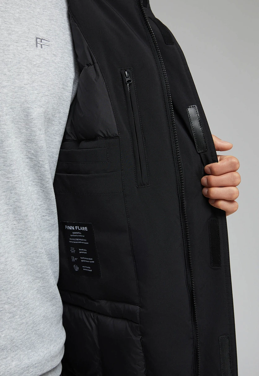 Утепленная куртка с капюшоном, Модель FAF21001, Фото №7