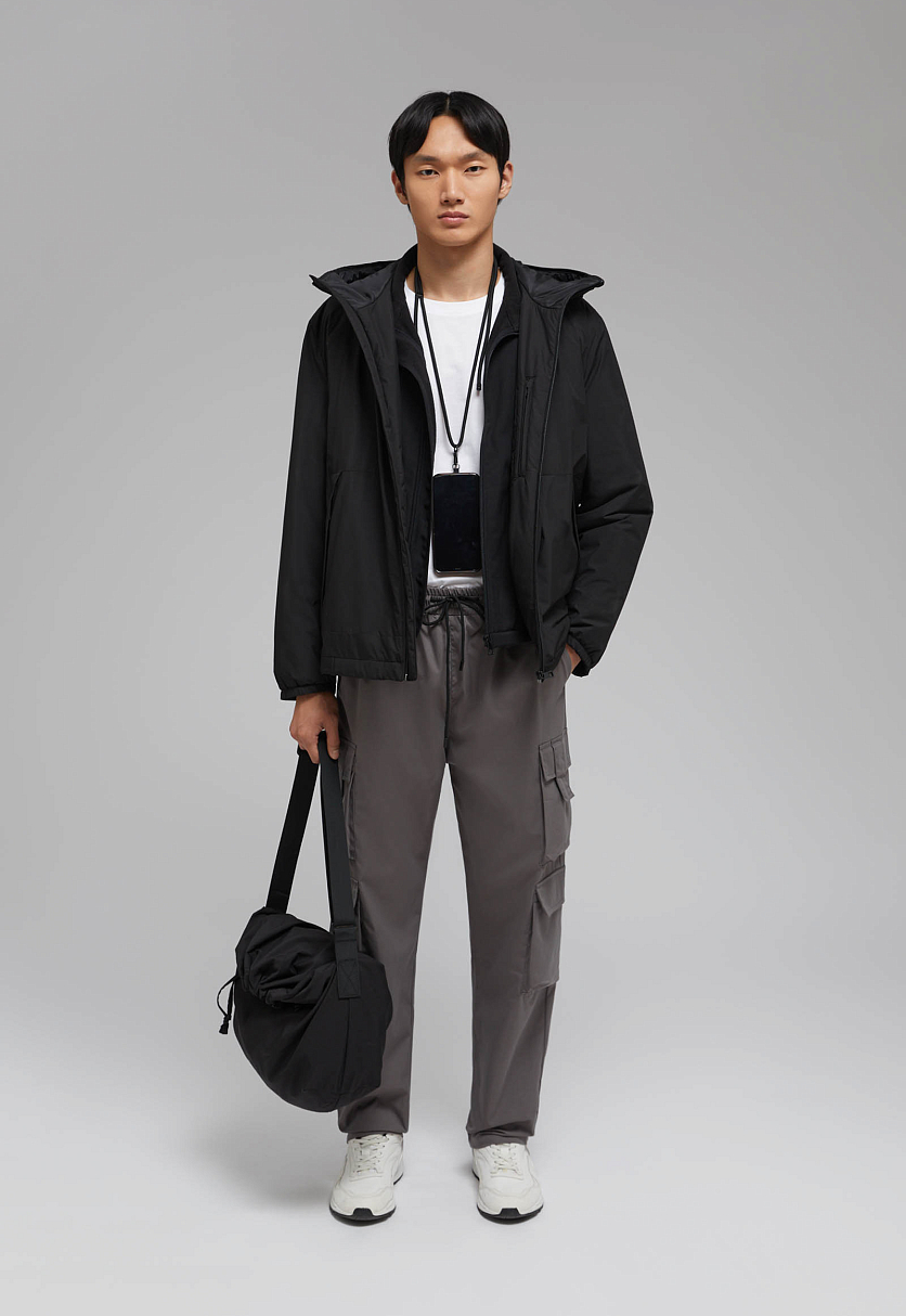 Утепленная куртка с капюшоном