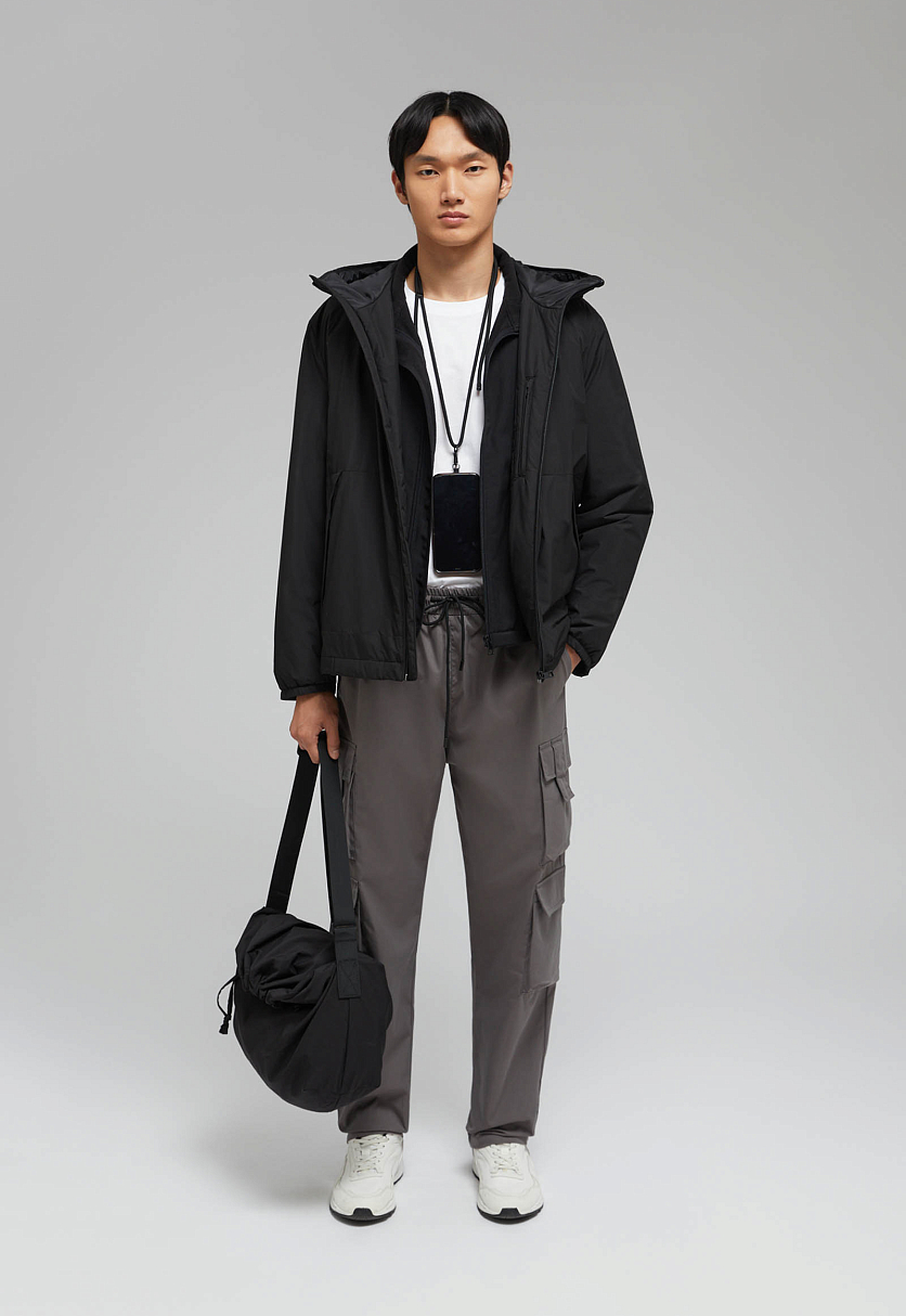 Утепленная куртка с капюшоном