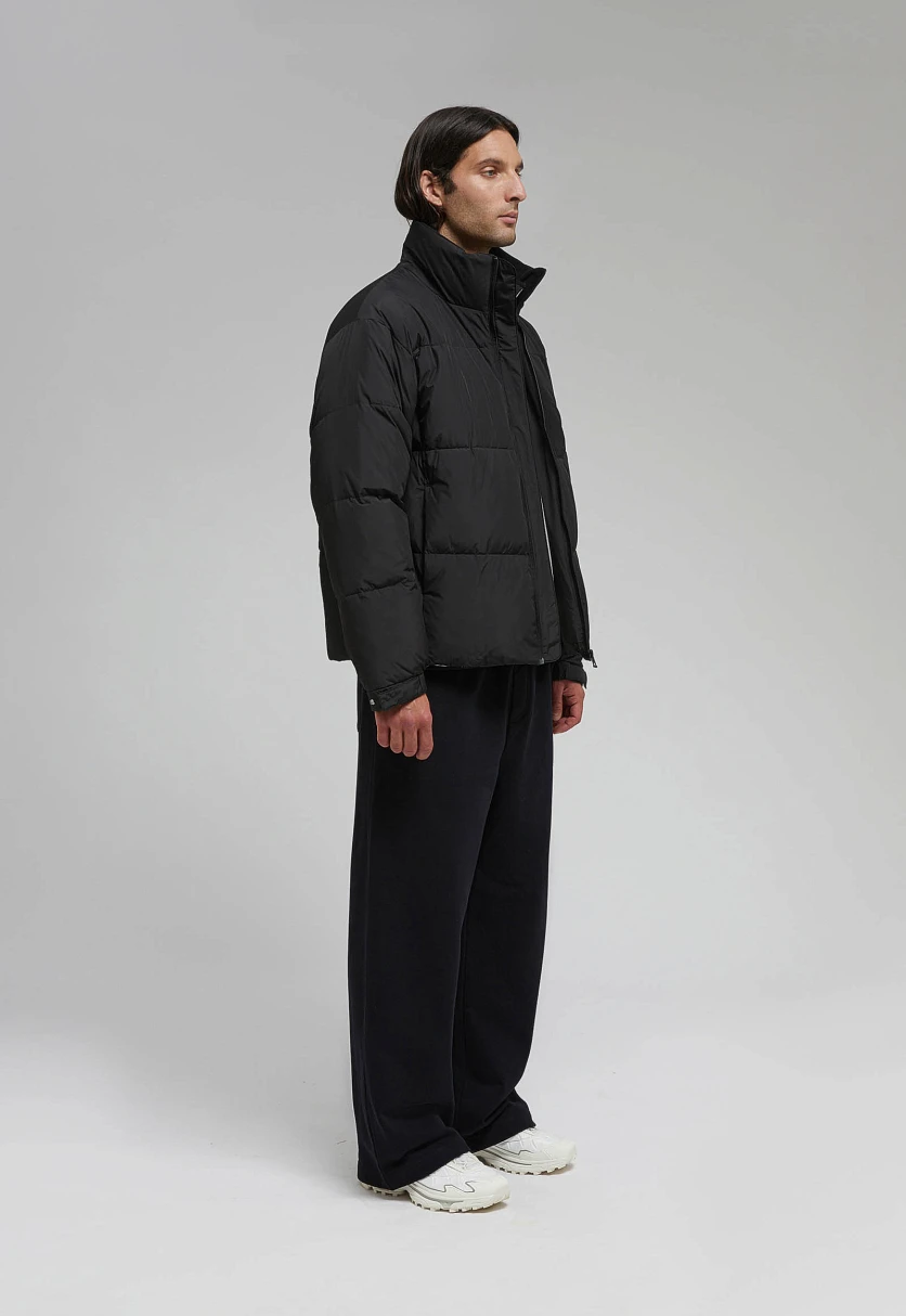 Стеганый пуховик с натуральным пухом Черный FAF21096Купить в интернет-магазине FINN FLARE, предосмотр фото №3 Стеганый пуховик с натуральным пухом, Модель FAF21096, Фото №3