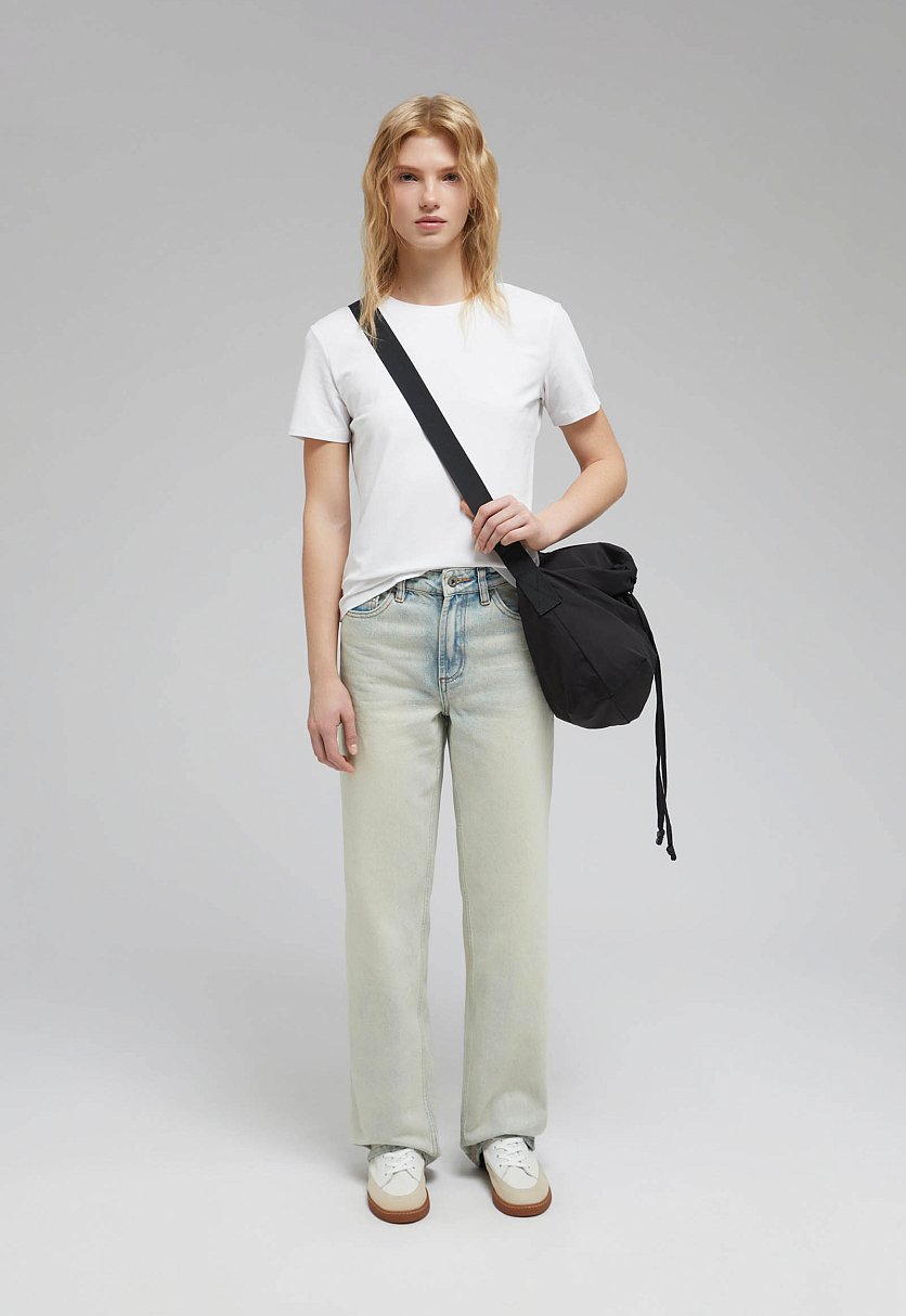 Футболка приталенного кроя из хлопка