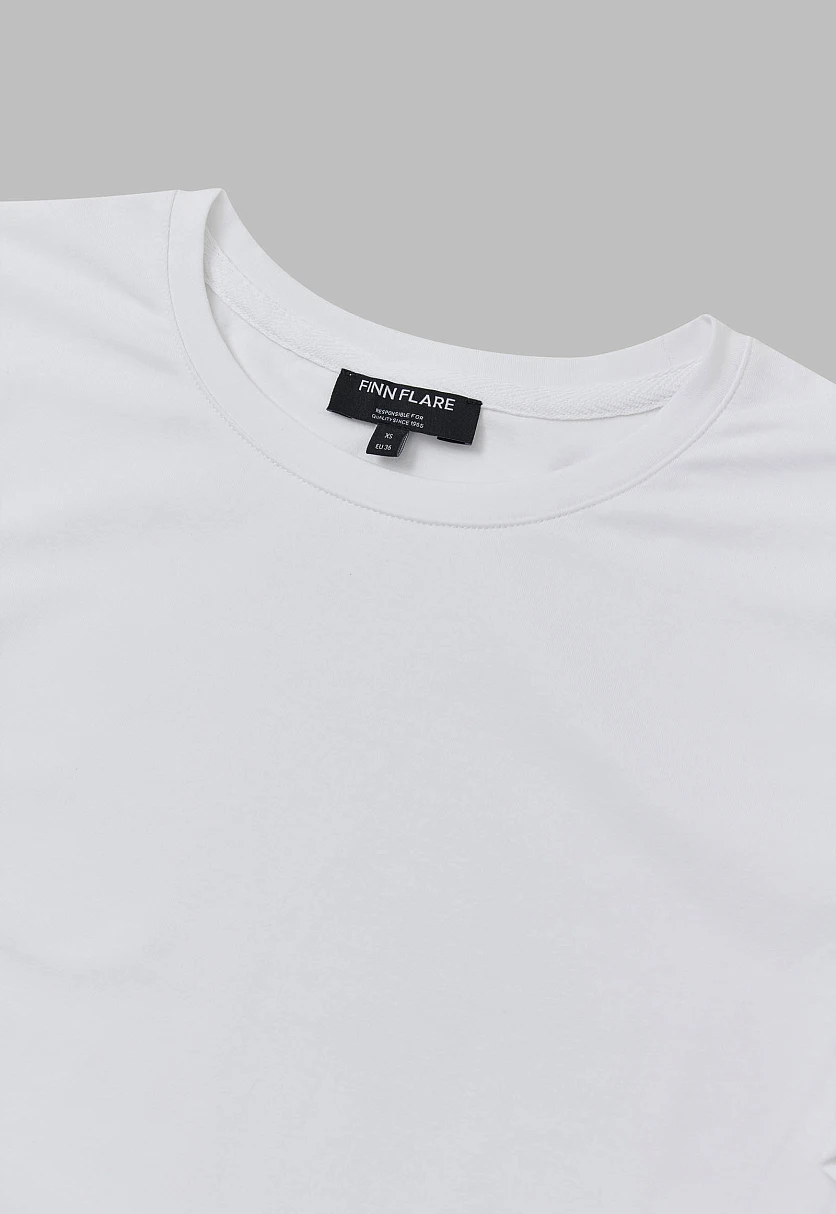 Футболка приталенного кроя из хлопка, Модель FAF110141, Фото №6