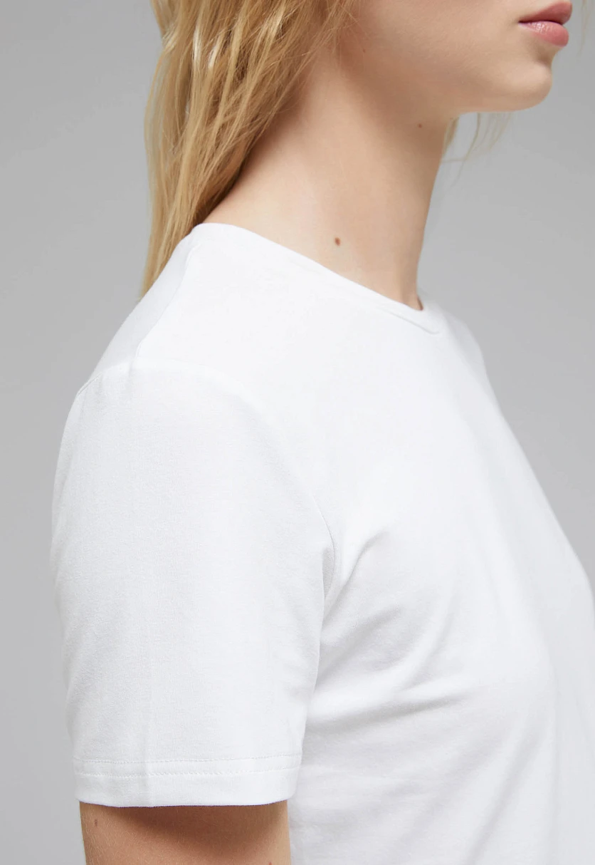 Футболка приталенного кроя из хлопка, Модель FAF110141, Фото №5