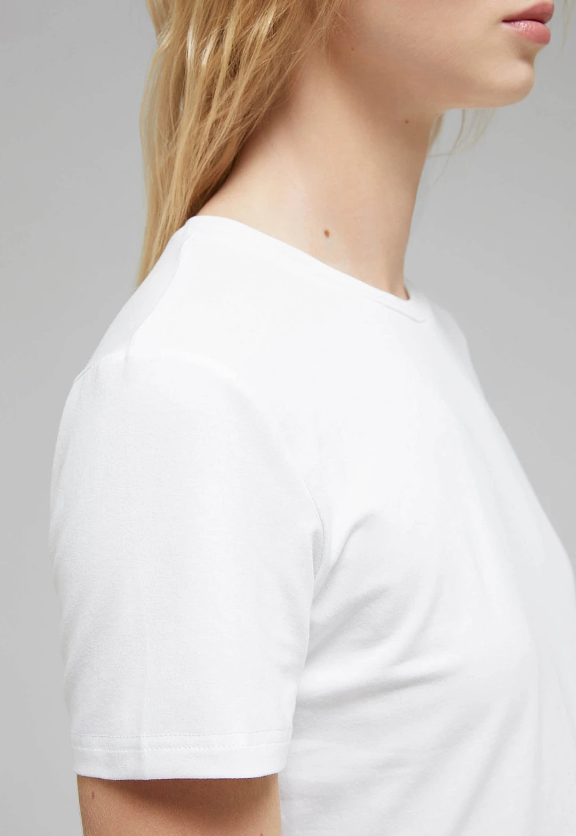 Футболка приталенного кроя из хлопка, Модель FAF110141, Фото №6