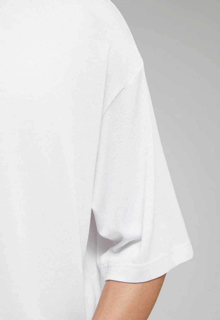 Футболка оверсайз из хлопка, Модель FAF21057, Фото №6