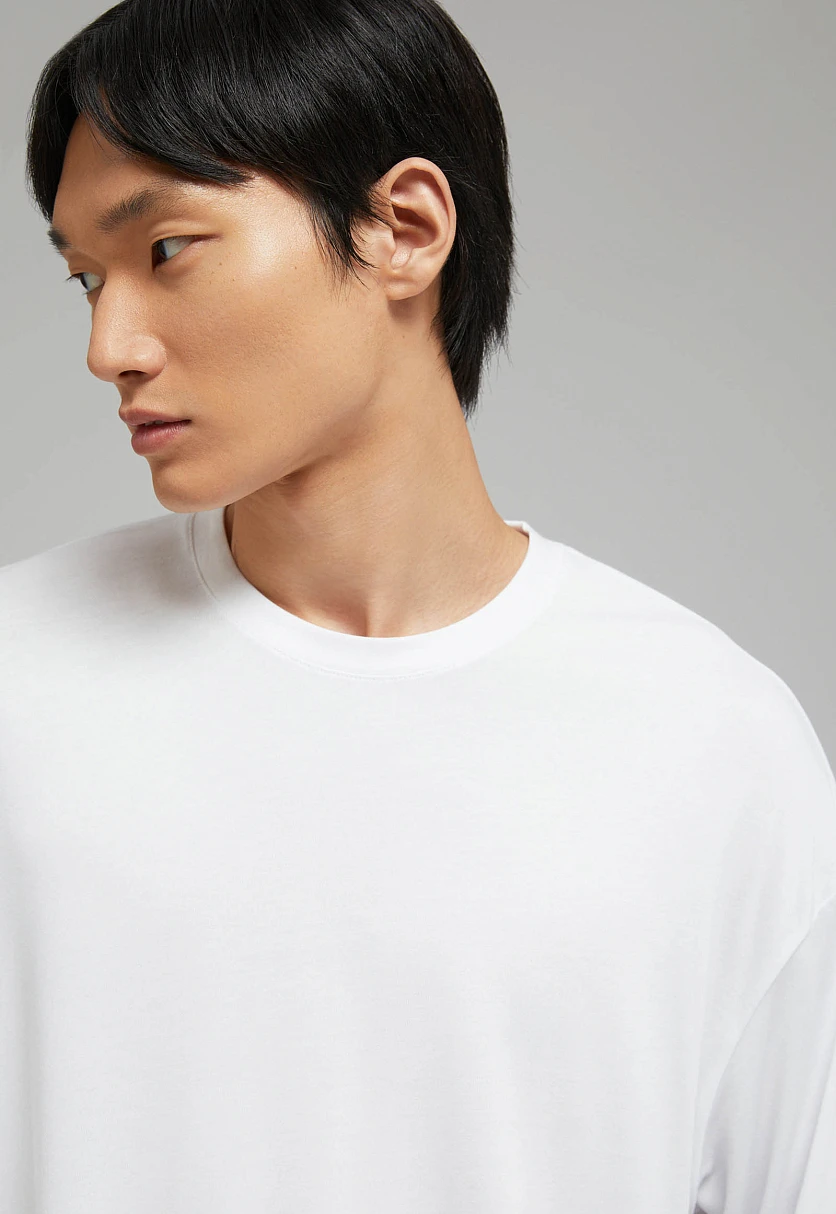 Футболка оверсайз из хлопка, Модель FAF21057, Фото №5