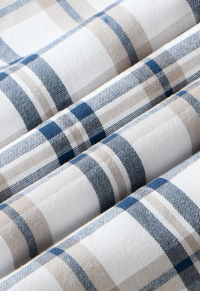 Рубашка из хлопковой фланели в клетку, Модель FAF21041, Фото №7