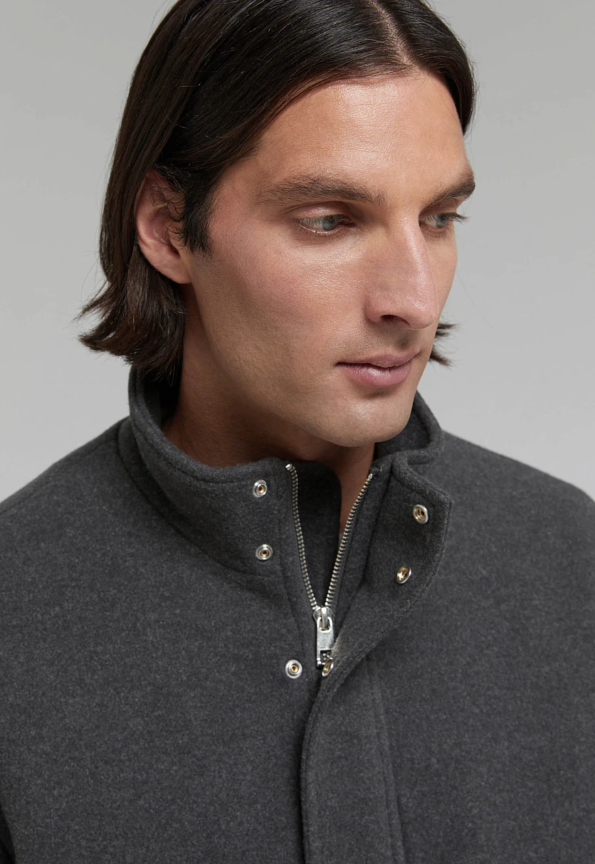 Утепленная куртка с воротником-стойкой, Модель FAF21024, Фото №8